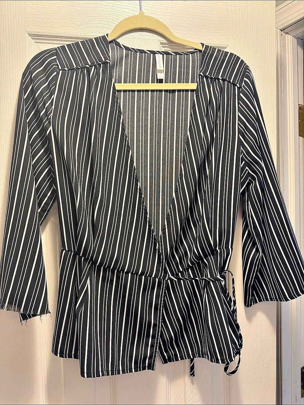 Black & White Striped Blouse